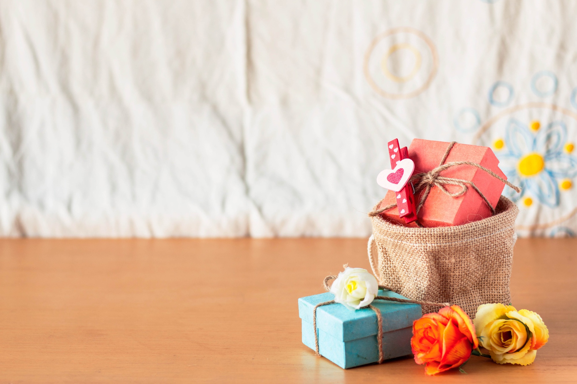 gift on the desk